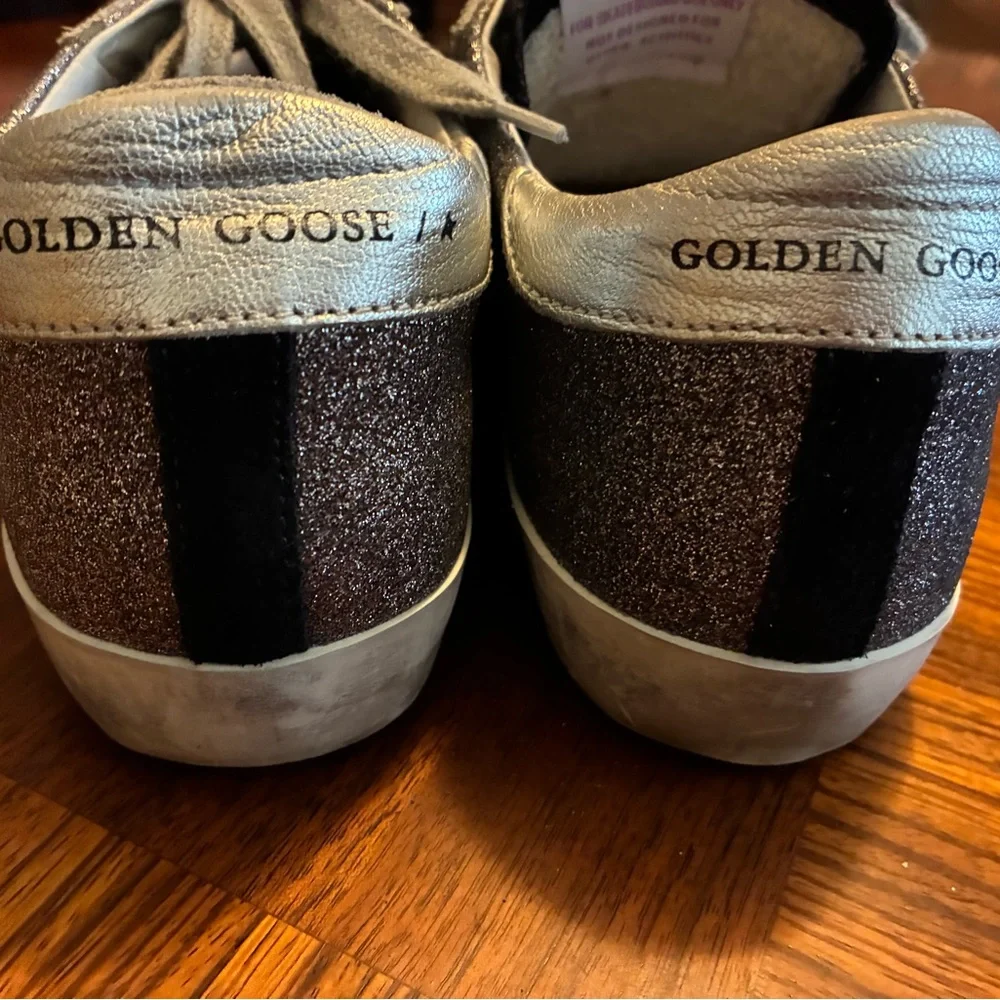 Golden Goose Superstar Sneakers with Glitter Accents - Picture 9 of 11